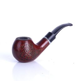 Hand carving of men's high end air pipe tobacco pipe