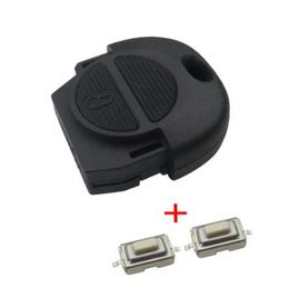 Good quality Remote Fob Key Shell for Nissan Micra Almera Primera X-Trail 2 Buttons Car Key Case Cover No Blade