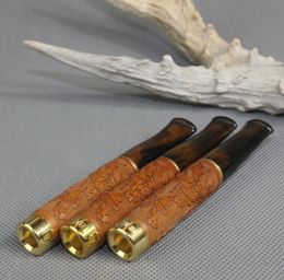8mm wood carving carved wooden Yanju Liu sea tooth holder dual removable