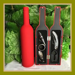 High end luxury Opener kit sturdy Wine Bottle Shape Openers set Kitchen Bar Favors gift supplies top quality 16 8fh BB