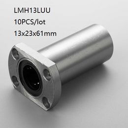 10pcs/lot LMH13LUU 13mm linear ball bearing/bushing long oval flanged bearings linear motion bearings 3d printer parts cnc router 13x23x61mm