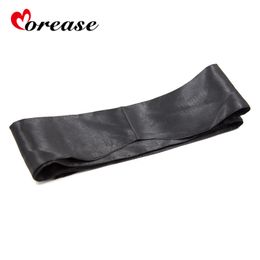 Morease Satin Blinder Black Eye Mask Patch Blindfold Sleep Sexy Flirt Sex Toy Adult Games Erotic Fetish Bdsm For Women S924