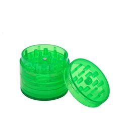 Four level diameter 50mm square toothed durable, easy and transparent smoked smog, transparent four layer smoke grinder.