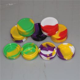 55*28mm 22ml Nonstick Wax Containers silicone box Silicon container dabber FDA Approved wax jars dab storage rubber for concentrate oil