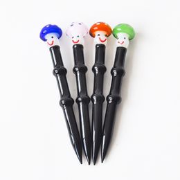 4.6 Inch Glass Dabber Tool Wax glass oil rigs Dab Stick Carving tool with 4 Colours for glass water pipe dabble factory price