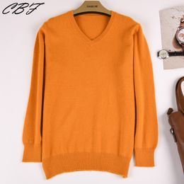 Hot Sales Men's Knitted pure Cashmere Sweater Classic V collar Solid color 17 colors Soft warmth High-quality Pullovers S-XXXL