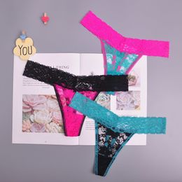 8color Gift full beautiful lace Women's Sexy lingerie Thongs G-string Underwear Panties Briefs Ladies T-back 1pcs/Lot ah16 S923