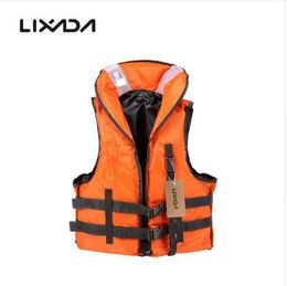 Lixada Adult Kayak Life Vest for Fishing EPE Foam Flotation Swimming Safety Life Jacket Vest With Whistle Free Size