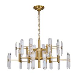 Modern Crystal Chandelier Lamp Ceiling chandeliers light For Living Room Large Luxury Hanging Lighting Fixtures LED Lustres De Cristal