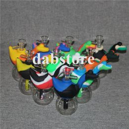 Silicone water pipes ten Colours for choice silicone water pipe water pipes glass bongs glass pipes