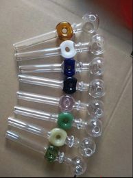 Colour circle single wheel straight cooker glass bong water pipe Titanium nail grinder, Glass Bubblers For Smoking Pipe Mix Colours