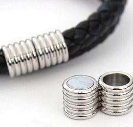 50pcs/lot Jewellery connector Leather Cord Magnetic Clasps For Jewellery Making 5 6 8mm