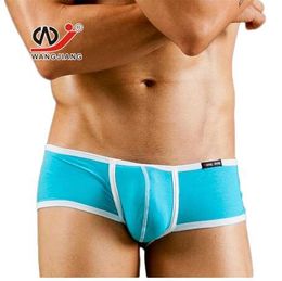 WJ High Quality Men's Underwear Boxers Low waist Sexy Panties Male Modal Underpants Pouch Penis Sheath Boxer Shorts Men WJ