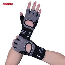 Boodun Sport Weight Lifting Gloves Gym Men Equipment Non-slip Breathable Wrist Wear-resistant Fitness Bell Exercise Women Gloves