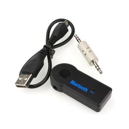 Bluetooth AUX Mini Audio Receiver Bluetooth Transmitter 3 5mm Jack Hands Auto Bluetooth Car Kit Music Adapter224F