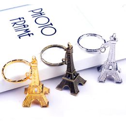 wholesale eiffel tower for decorations UK - Baby Shower Souvenir Wedding Favor Gifts Vintage Decoration Paris Eiffel Tower Keychains Free Shipping LX3733