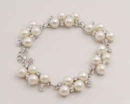 hot style European and American retro fashion accessories bracelet wholesale water diamond pearl bracelet fashion classic elegant