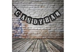 Black 11*15cm CANDY BAR Bunting Banner Party