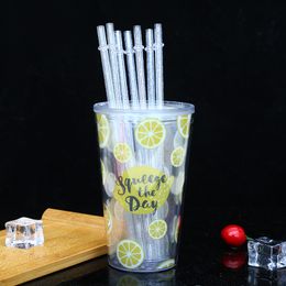 Colored Reusable drinking Straws AS plastic straws 9 inch 230cm straight Kitchen, Dining & Bar