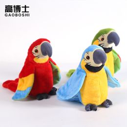 Plush Doll gifts cute beautiful talking parrot walks sings learns talk Toys factory Price Wholesale 3 Pcs Or More