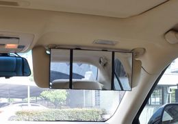 2019 commutateurs universels de lève-vitres Miroir cosmétique se pliant de miroir cosmétique de pare-soleil de voiture de grande taille pour le miroir réglable de maquillage pour des dames avec la bande de boucle de crochet