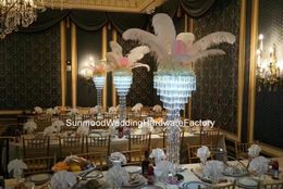 wholesale newest style come )crystal acrylic wedding aisle pillar for weddings decor