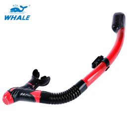 WHALE Snorkelling Scuba Diving Swimming Dry Snorkel with Silicone Mouthpiece Purge Valve Professional design for both adolescents and adults