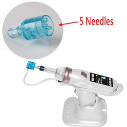 5 Needles Negative Pressure Cartridge For EZ Vacuum Mesotherapy Gun micro needle system water meso injection face whitening CE