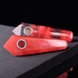 Good Mini Colorful Crystal Smoking Pipe Innovative Design Easy Clean Portable High Quality Luxurious Beautiful Color Hot Sale