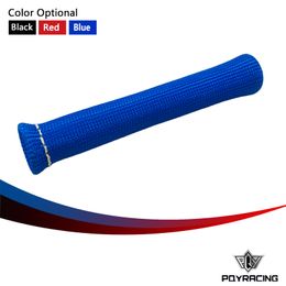 PQY RACING - Universal Fibreglass Spark plug Heat Protector Sleeve sleeving fuel A/C oil line wiring 6''BLACK,RED,BLUE PQY-SPH11