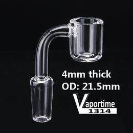 4mm FSmoking Accessories lat Top Quartz Banger Nail OD 22mm Female Male 10mm 14mm 18mm Glass Bong XL Nails Dab Rig 643