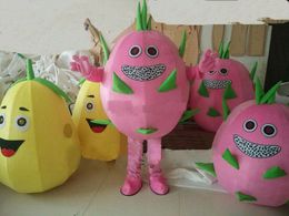 2018 High quality hot Mango dragon fruit watermelon cartoon dolls mascot costumes props costumes Halloween free shipping