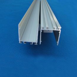 Free Shipping Square polished clips LED Aluminum Extrusions Profiles for LED light bar LED display 2m/pcs 40m/lot