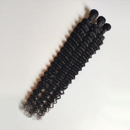 Capelli neri naturali dell'onda profonda weave8-30inch europeo malese indiano peruviano brasiliano cinese Monglian capelli fabbrica outlet globale