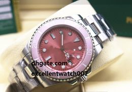 Top High Quality Pink face 40mm Mechanical Stainless Steel Automatic Asia ETA Movement Watch Sports Self-wind Watches 116610 Men's Wri