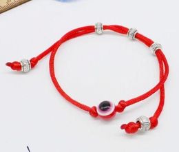 20pcs/lot Lucky String Evil Eye Lucky Red Cord Adjustable Bracelet DIY