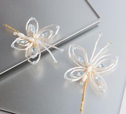 Bridal headwear, handmade butterfly hairpin, wedding gown, wedding dress and accessories.