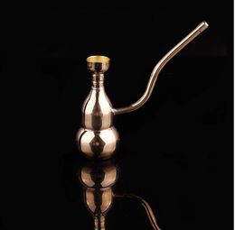 Gourd suction card new idea, mini hookah pot portable Magnetising Philtre brass brass pipe