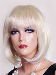 Just like real hair! Women's Fashion Light Blonde Short Hair Wigs