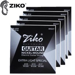 ZIKO .010-.046 DN-010 guitar accessories for Electric Guitar strings guitar parts 5sets/lot