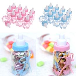 Fillable Bottles Bear for Baby Shower Favours Pink Girl Party Decoration