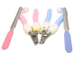 50sets/lot Pet Claw Nail Scissors Cutter Dogs Cats Nail Clippers Trimmer With Free Nail Toe File