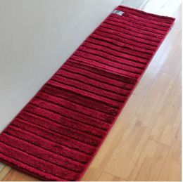 50x180CM Extra Long Non-slip Bathroom Kitchen Rug Runner,Machine-washable Shag Shower Bath Mats,Water Absorbent Flocking Mats