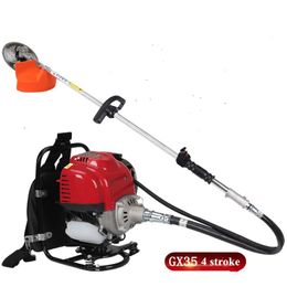 New model Garden Trimmers 4 stroke Engine,China GX35 Motor 35.8CC Back-pack Grass Cutting Tool,Whipper Sniper,Brush Cutter with Metal Blades,Nylon Head--Split Shaft
