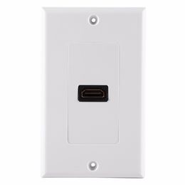 1 Port Gold Wall Plated with Ethernet Wall Plate Face Cover for Home Theatre DVD