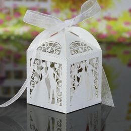 Mr & Mrs Wedding Candy Box Sweets Gift Favor Boxes with Ribbon Party Event Decoration Supplies