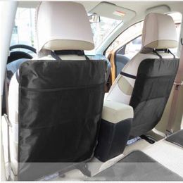 Automobile Car Seat Back Protector Cover Organizer Storage Bags Net Mesh Pocket Kid Kick Mat Oxford Fabric 70x50cm Seat Covers