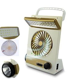 Solar 3 in 1 Multi-function Fan Portable Rechargeable Lights LED Table Lamp Flashlight Solar Light for Home Camping