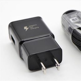 samsung travel adapter type c UK - Black for Samsung Galaxy S8 S8 Plus note 8 Fast Chip Charger Universal Travel Wall Charging Adapter EU US with 1.2M Type-C Cable 50pcs lot