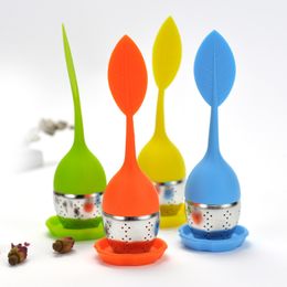 Silicone Tea Infuser with Food Grade Make Tea Bag Philtre Creative Stainless Steel Tea Strainers Tools